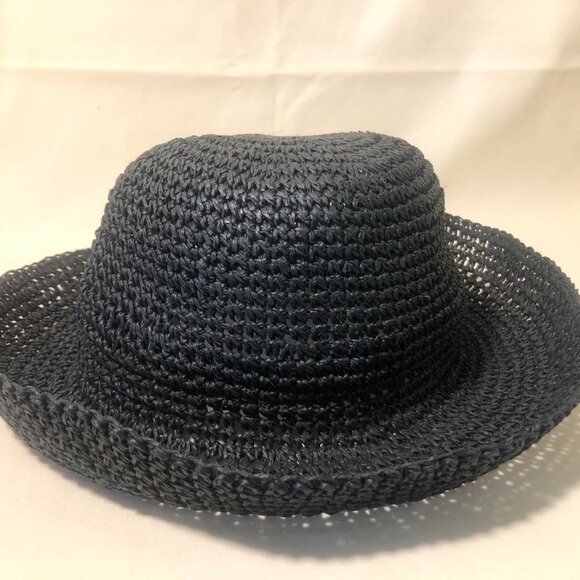 Two Black and White Raffia Hats main image 10